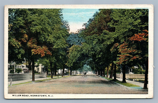 MORRISTOWN NJ MILLER ROAD ANTIQUE POSTCARD