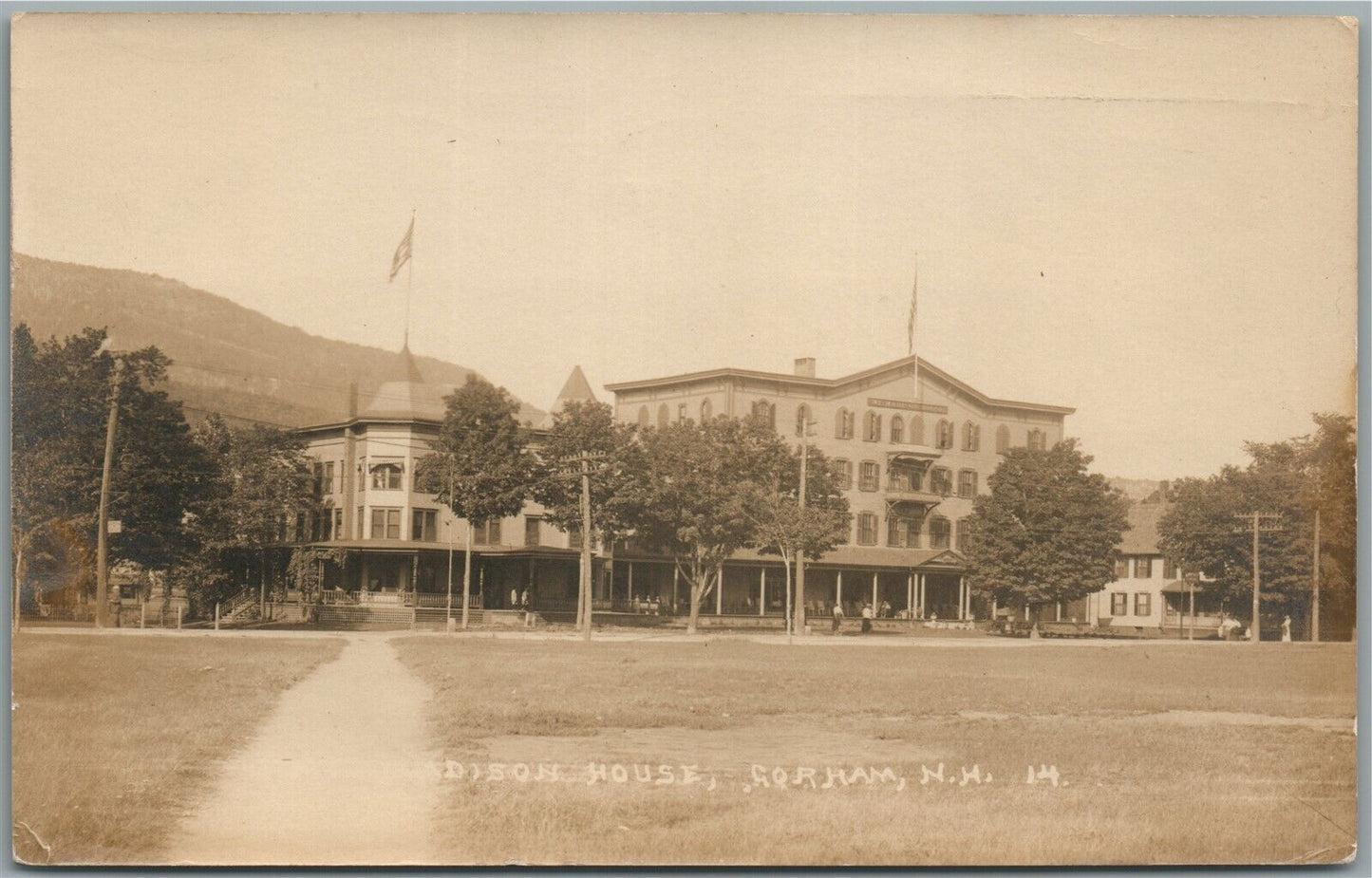 GORHAM NH MADISON HOUSE ANTIQUE REAL PHOTO POSTCARD RPPC