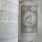 1751 SUETONIUS TWELVE CEAESARS ILLUSTRATED antique BLINDSTAMPED VELLUM BINDING