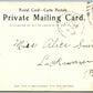 UPPER HONESDALE PA FROM IRVING CLIFF 1906 ANTIQUE POSTCARD PRIVATE MAILING CARD