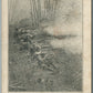 MEXICAN BORDER WAR FIELD MANEUVERS ON THE FIRING LINE ANTIQUE POSTCARD