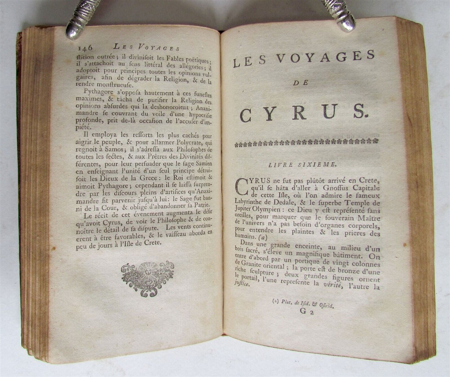 1757 Les Voyages de Cyrus avec un Discours sur la Mythologie antique in FRENCH