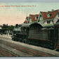 OCEAN GROVE & ASBURY PARK NJ RAILROAD DEPOT RAILWAY STATION ANTIQUE POSTCARD