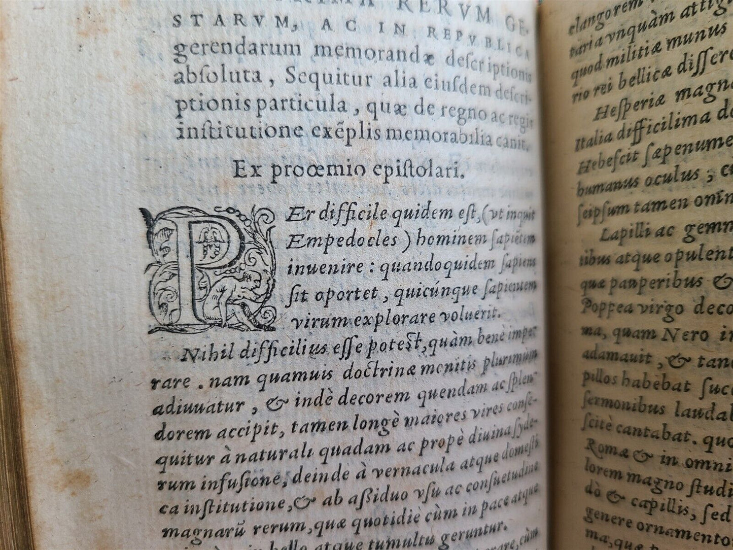 1570 PHILOSOPHY by Francesco PatriziVantique w/ ORIGINAL 16th CENTURY BINDING