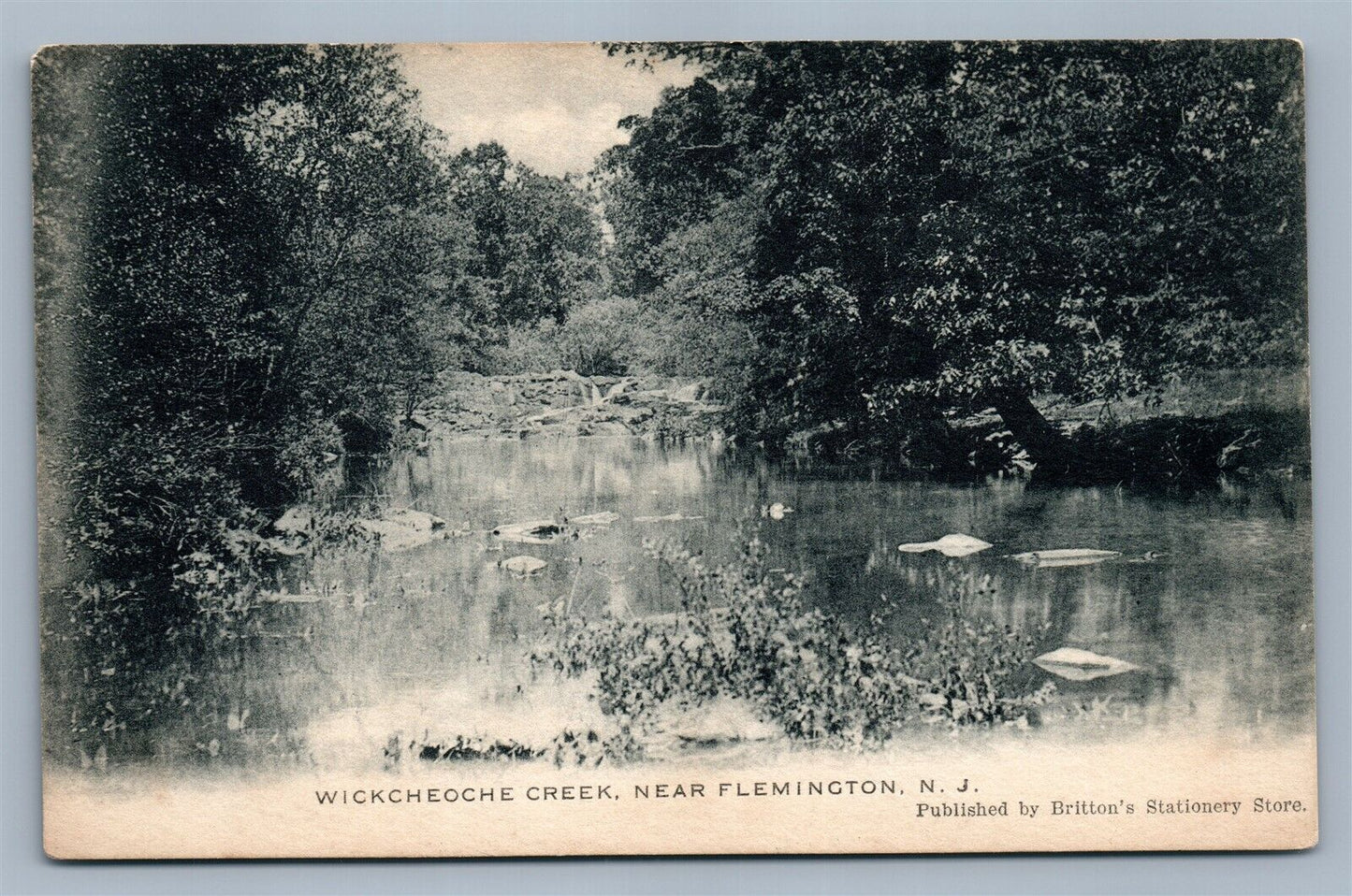 FLEMINGTON NJ WICKCHEOCHE CREEK ANTIQUE POSTCARD