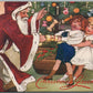 SANTA 1907 CHRISTMAS GREETINGS ANTIQUE POSTCARD