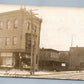 AMERICAN STREET SCENE ANTIQUE REAL PHOTO POSTCARD RPPC