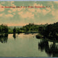 HARPURSVILLE NY SUSQUEHANNA FROM D. & H. BRIDGE 1913 ANTIQUE POSTCARD