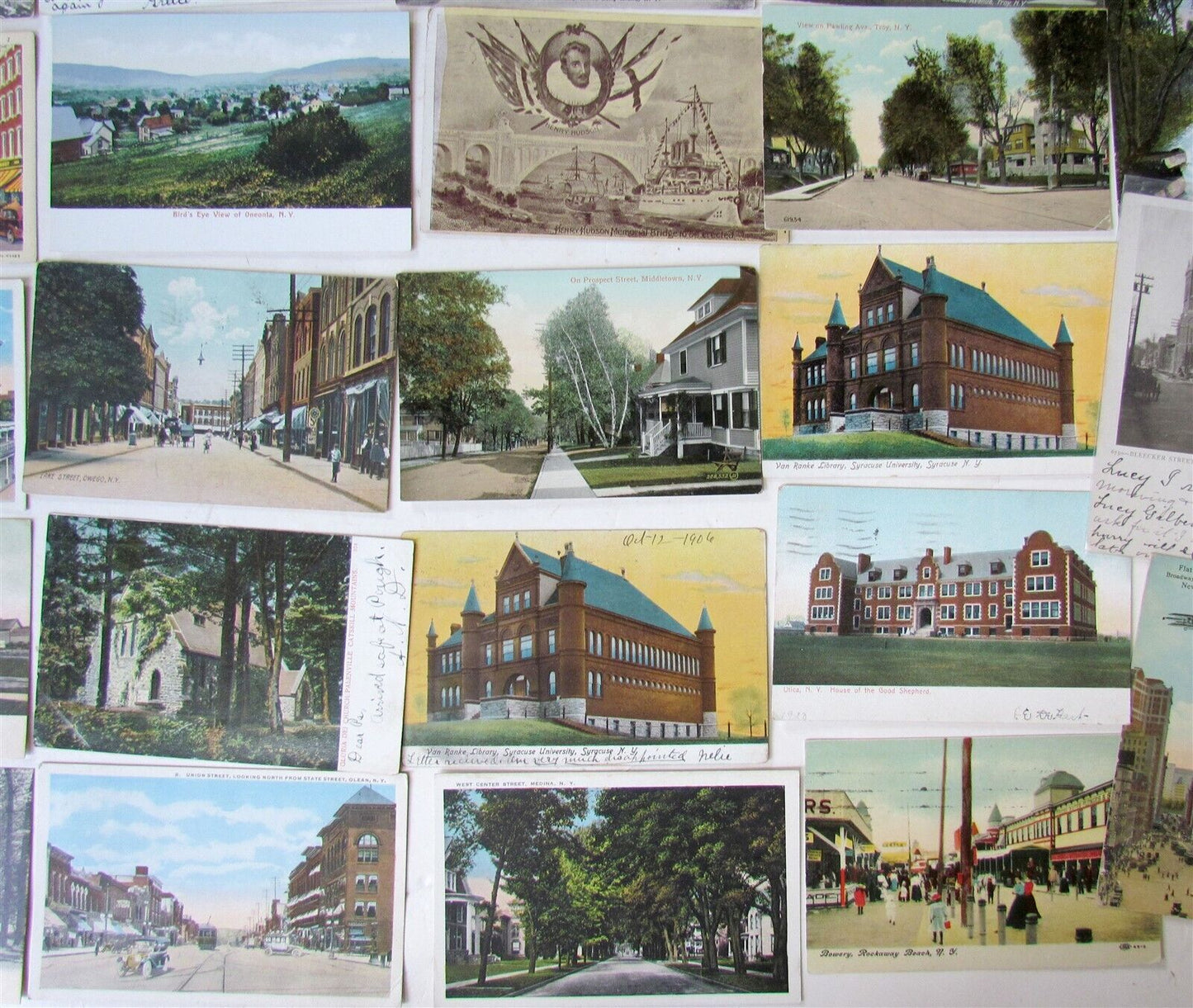 NEW YORK STATE lot of 47 NY ANTIQUE POSTCARDS