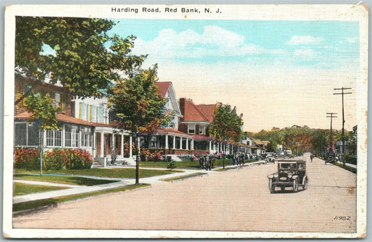 RED BANK NJ HARDING ROAD ANTIQUE POSTCARD