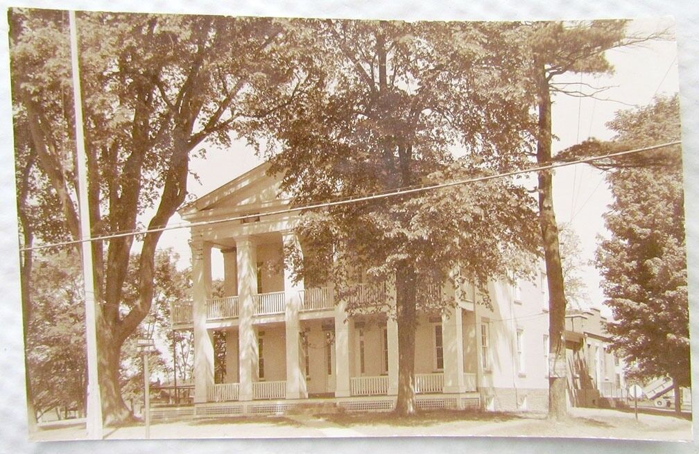 DELMAR N.Y. FIRE HALL VINTAGE RPPC REAL PHOTO POSTCARD