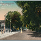 NIANTIC CT MAIN STREET LOOKING WEST ANTIQUE POSTCARD