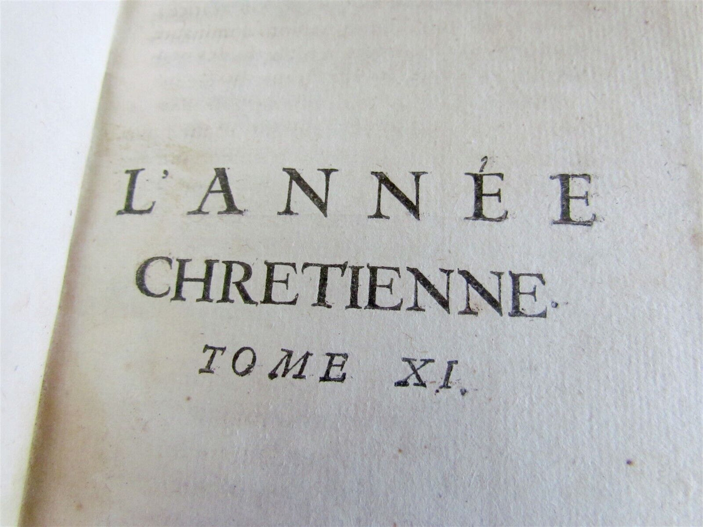 1694 L'ANNEE CHRETIENNE MASSES in FRENCH & LATIN ANTIQUE ARMORIAL BINDING vol.11