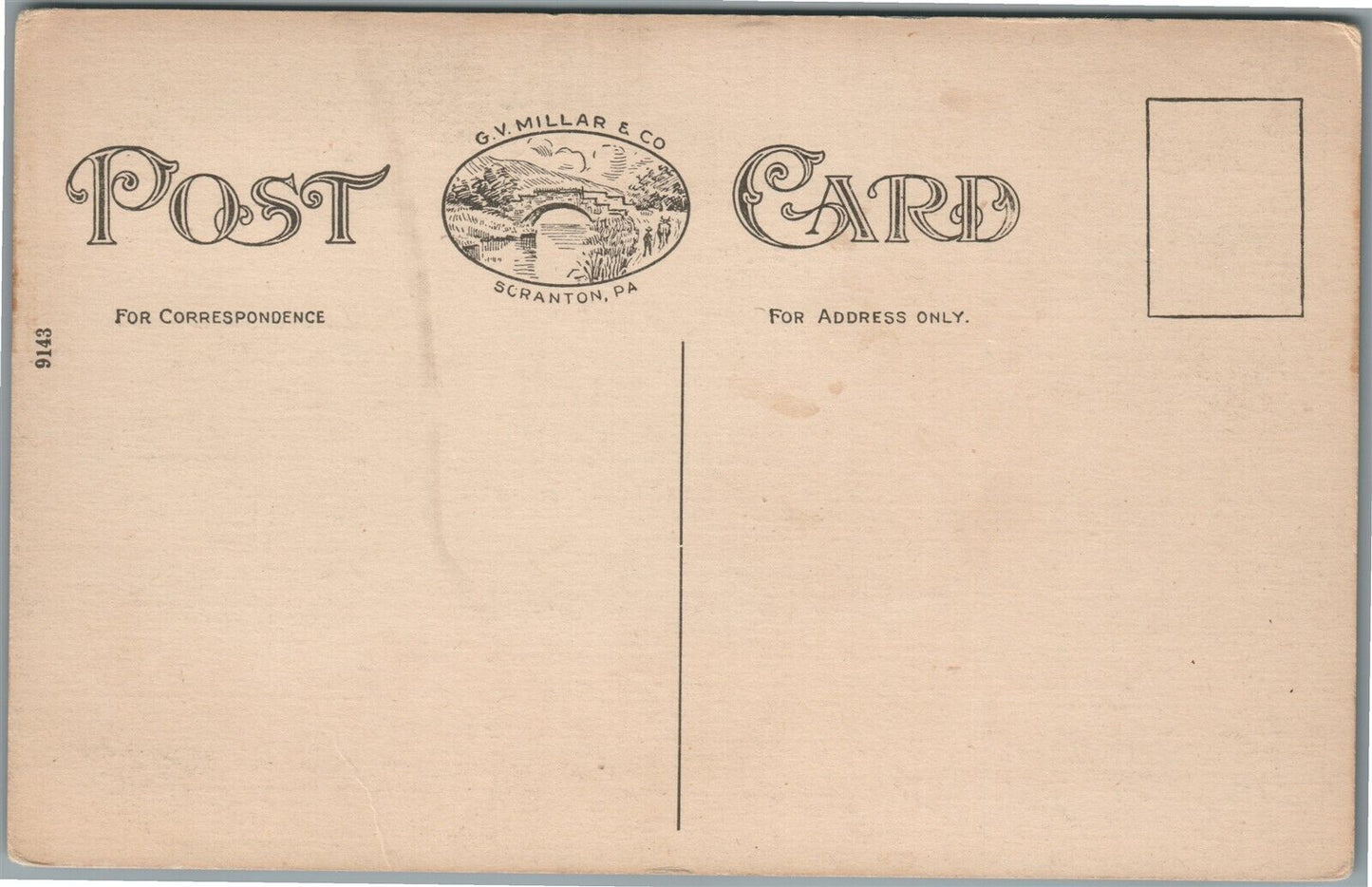 DELAWARE WATER GAP PA CASTLE INN ANTIQUE POSTCARD