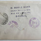 BRAZIL to NEW YORK USA 1948 VINTAGE COVER w/ STAMPS