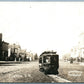 ELKTON S. DAKOTA STREET SCENE w/ TRAIN 1912 ANTIQUE PHOTOMONTAGE REAL PHOTO RPPC