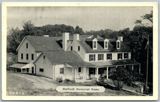 WAGONTOWN PA HATFIELD MEMORIAL HOME VINTAGE POSTCARD