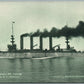 MILITARY SHIP PROTECTED CRUISER ST. LOUIS ANTIQUE POSTCARD