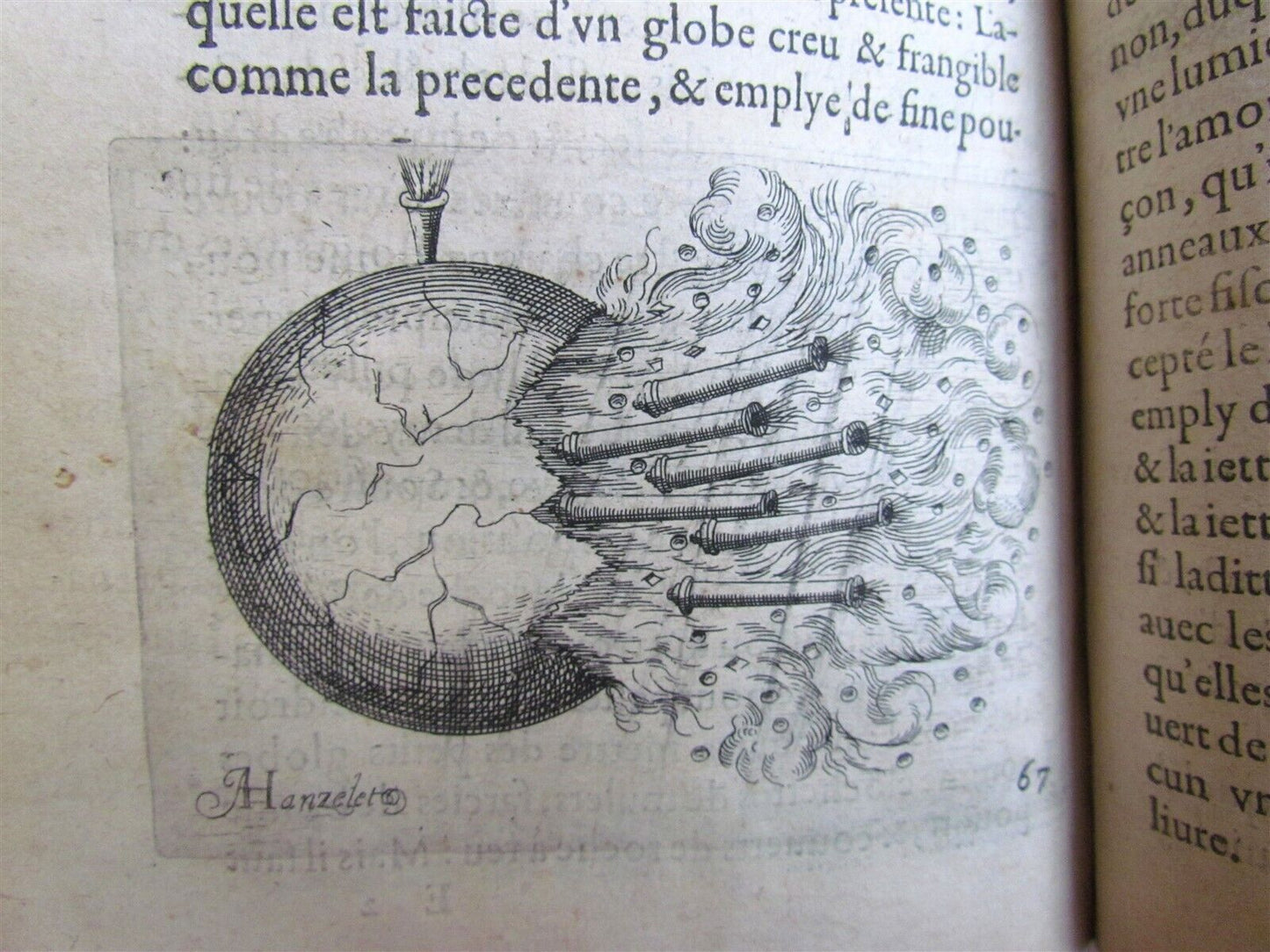 1620 MILITARY MACHINES FULLY ILLUSTRATED antique in French RARE