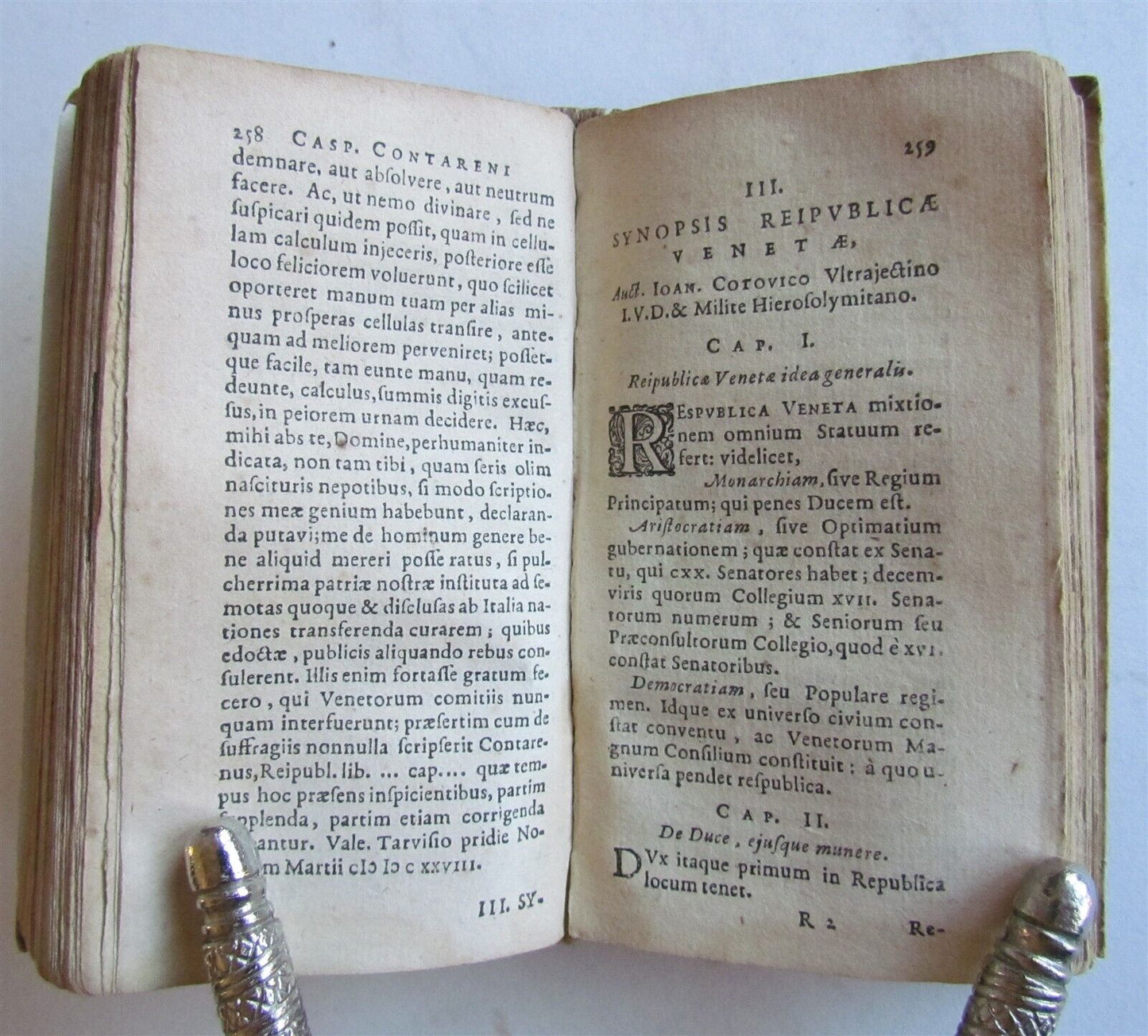 1628 VENICE REPUBLIC ELZEVIR PRESS De Republica Venetorum antique VELLUM BINDING