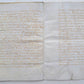 1645 MANUSCRIPT on VELLUM antique LAW DOCUMENT in FRENCH 10 leaves