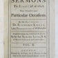 1716 SIXTEEN SERMONS by Rev. Dr. Richard Lucas in ENGLISH