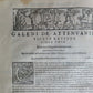 1586 RENAISSANCE EDITION OF GALEN antique FOLIO 16th century FAMOUS MEDICAL WORK