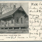 CORNWALL BRIDGE CT RAILROAD STATION RAILWAY TRAIN DEPOT ANTIQUE POSTCARD