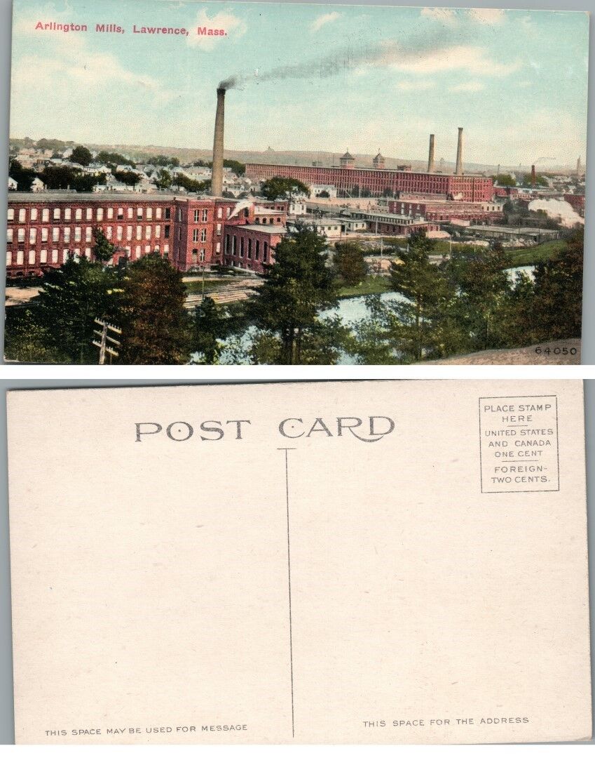 ARLINGTON MILLS LAWRENCE MA ANTIQUE POSTCARD