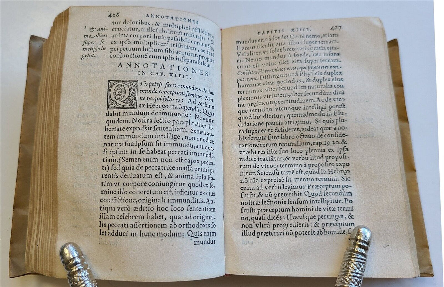 1553 Elucidatio paraphrastica in librum D. Iob by Franz Titelmans antique VELLUM