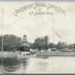 ST.JOSEPH MI GOVERNMENT STATION & SUPPLY BOAT ANTIQUE POSTCARD