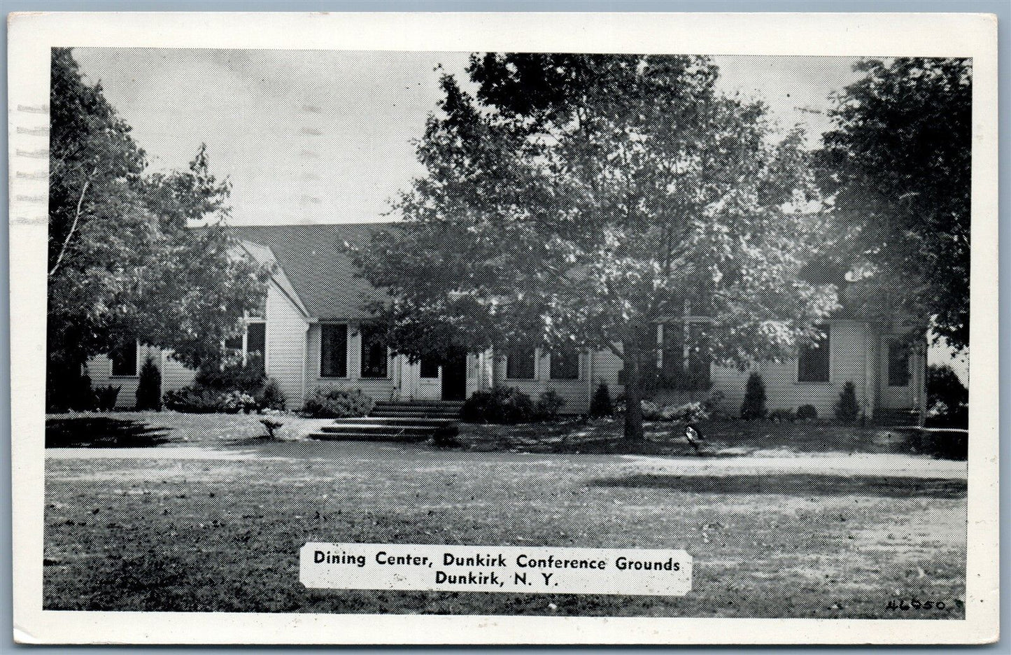 DUNKIRK NY CONFERENCE GROUNDS DINING CENTER 1952 VINTAGE POSTCARD