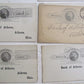 1880s-1890s LOT of 14 NATIONAL PARK BANK of NY ANTIQUE STATEMENT CARDS POSTCARDS