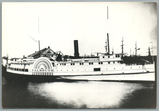 STEAMSHIP FALMOUTH VINTAGE REAL PHOTO POSTCARD RPPC