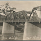 WHITE RIVER JUNCTION VT NEW IRON BRIDGE ANTIQUE REAL PHOTO POSTCARD RPPC