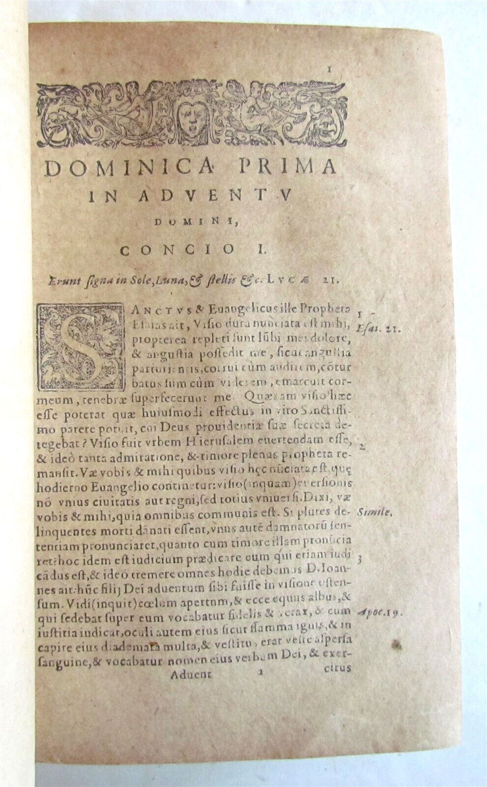 1588 CONCIONUM QUADRUPLICIUM DOMINICARUM by PHILIPPO DIEZ antique VELLUM BOUND