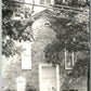 CARVERSVILLE PA CHRISTIAN CHURCH ENTRANCE ANTIQUE REAL PHOTO POSTCARD RPPC