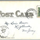 NEW BRUNSWICK NJ LANDING BRIDGE UNDIVIDED 1906 ANTIQUE POSTCARD w/ CORK CANCEL