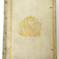 1744 ROMAN HISTORY ARMORIAL VELLUM BINDING antique w/ MAP by LUCIUS FLORUS