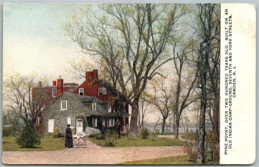 CAMDEN NJ PYNE POYNT SEVENTH & YORK STREETS UNDIVIDED ANTIQUE POSTCARD