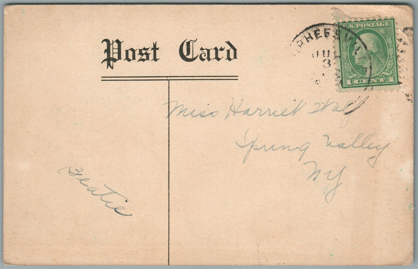 VOORHEESVILLE NY GIRLS CAMP PINNACLE HELDERBERG MOUNTAINS ANTIQUE POSTCARD