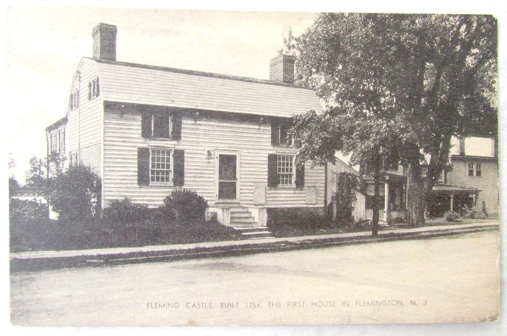 FLEMING CASTLE FLEMINGTON N.J. VINTAGE 1946 POSTCARD