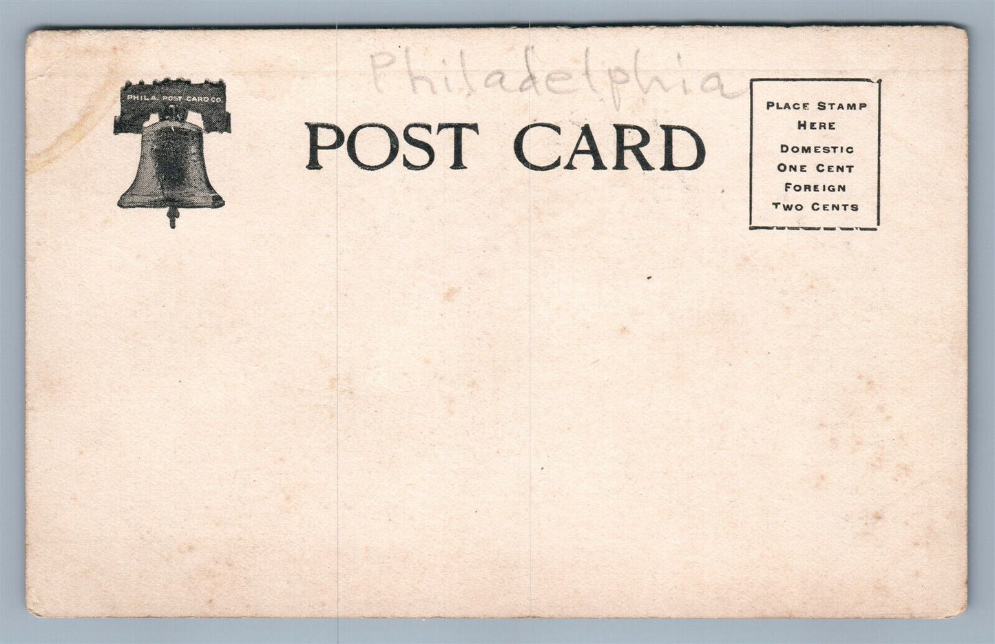 PHILADELPHIA PA BINGHAM HOUSE ANTIQUE POSTCARD