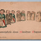 METAMORPHOSE EINES MUNCHNER EHEPAARES ANTIQUE COMIC POSTCARD