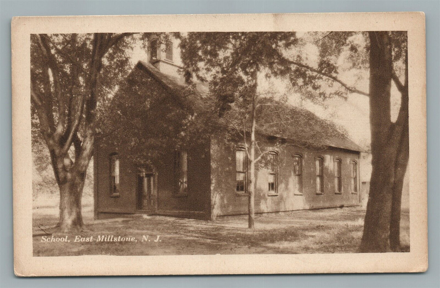 EAST MILLSTONE NJ SCHOOL ANTIQUE POSTCARD