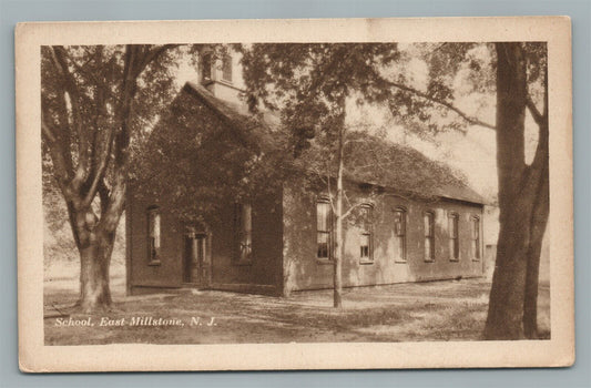 EAST MILLSTONE NJ SCHOOL ANTIQUE POSTCARD