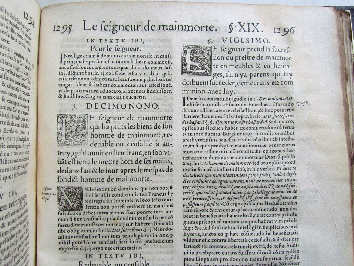 1552 LAW BOOK Consuetudines Ducatus Burgundiae antique FOLIO