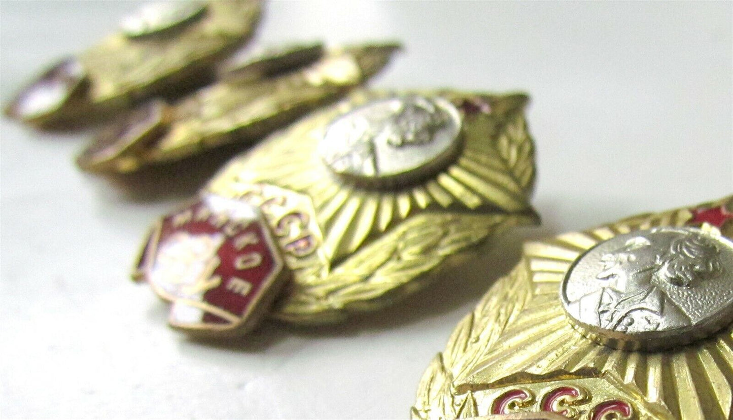 LOT of 5 RUSSIAN SOVIET MILITARY SCHOOLS BADGES