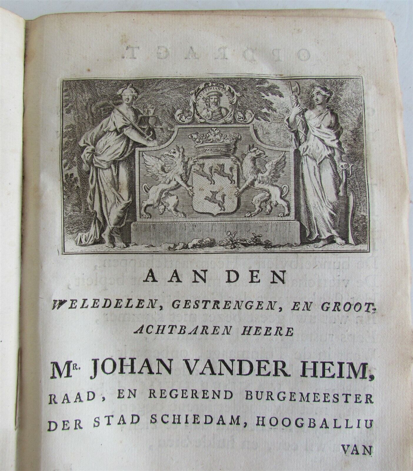 1766 ABRAHAM THE ARCH-FATHER in DUTCH antique BOOK