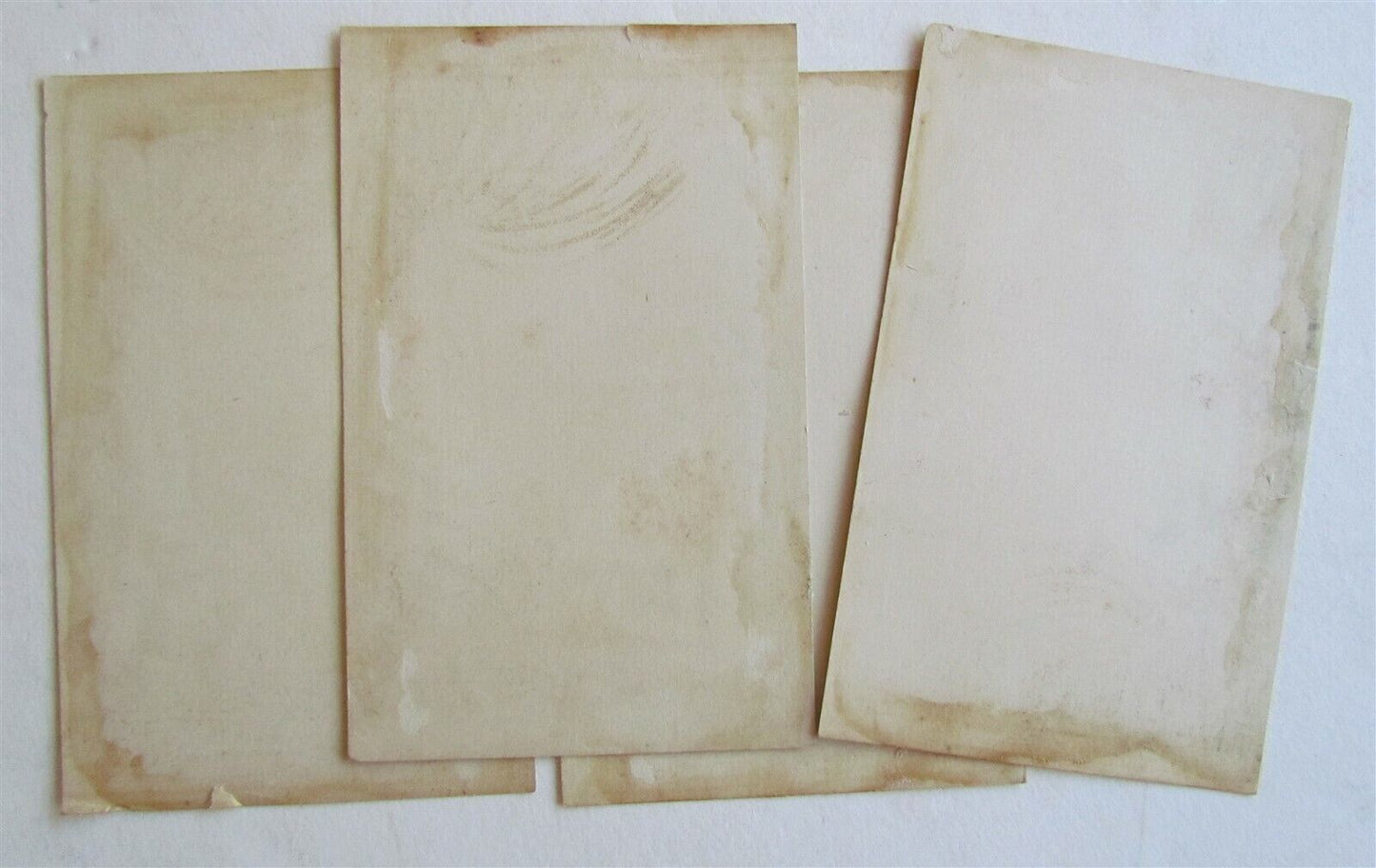 PAWTUCKET RI LION SOAP SET OF 4 ANTIQUE VICTORIAN TRADE CARDS